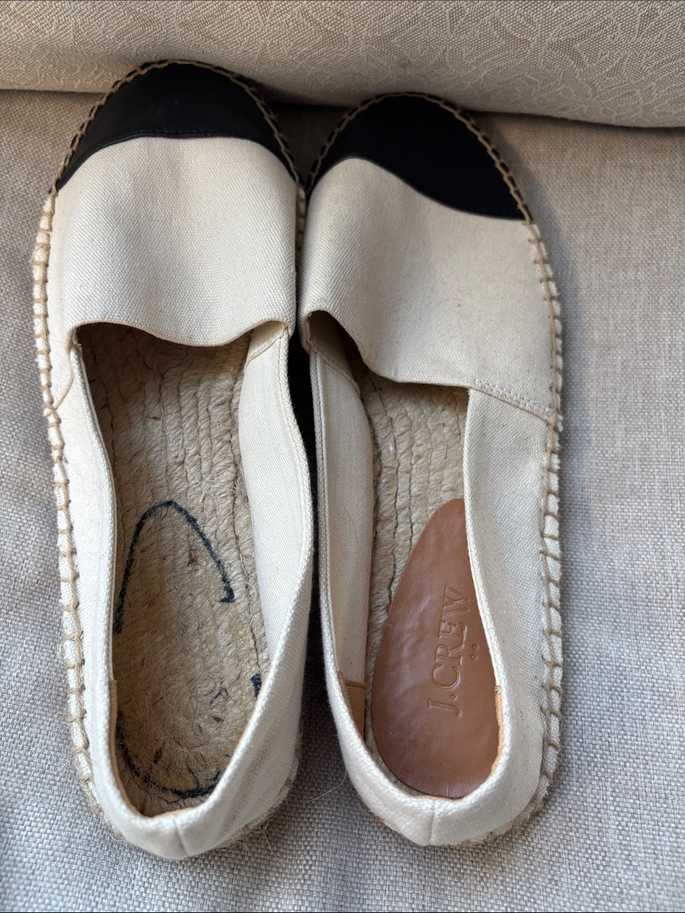 NWOT J Crew Cream Espadrilles PLEASE READ - Picture 2 of 5